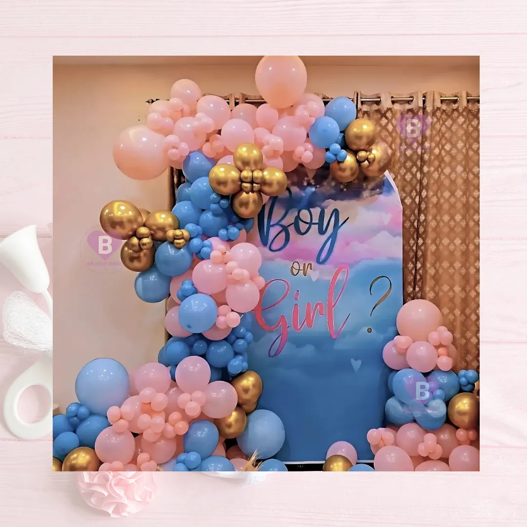 Pink Pastel and Bue Pastel U Panel Baby Shower Decor