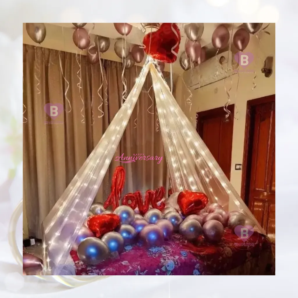 Retro Canopny Chrome Anniversary Decor