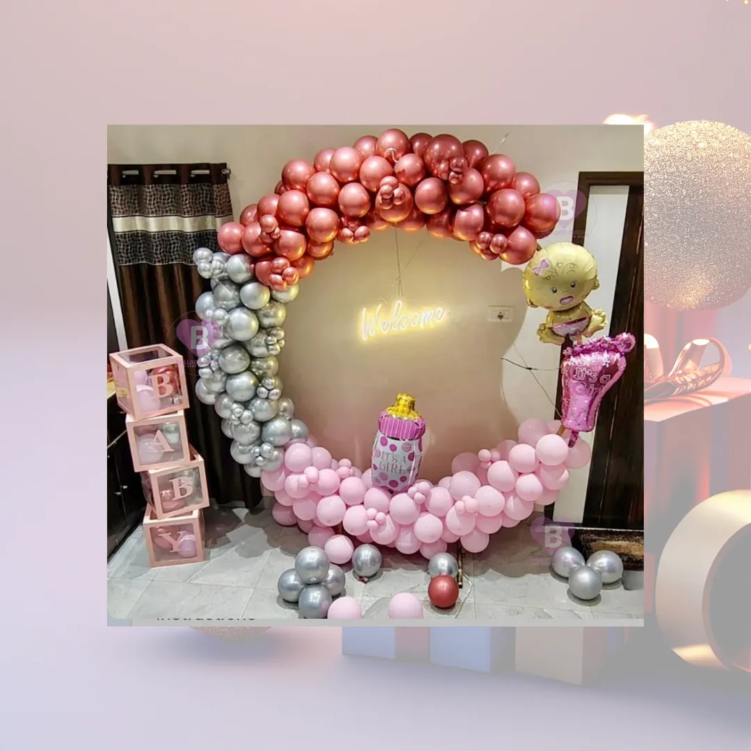 Ring Baby girls welcome decor