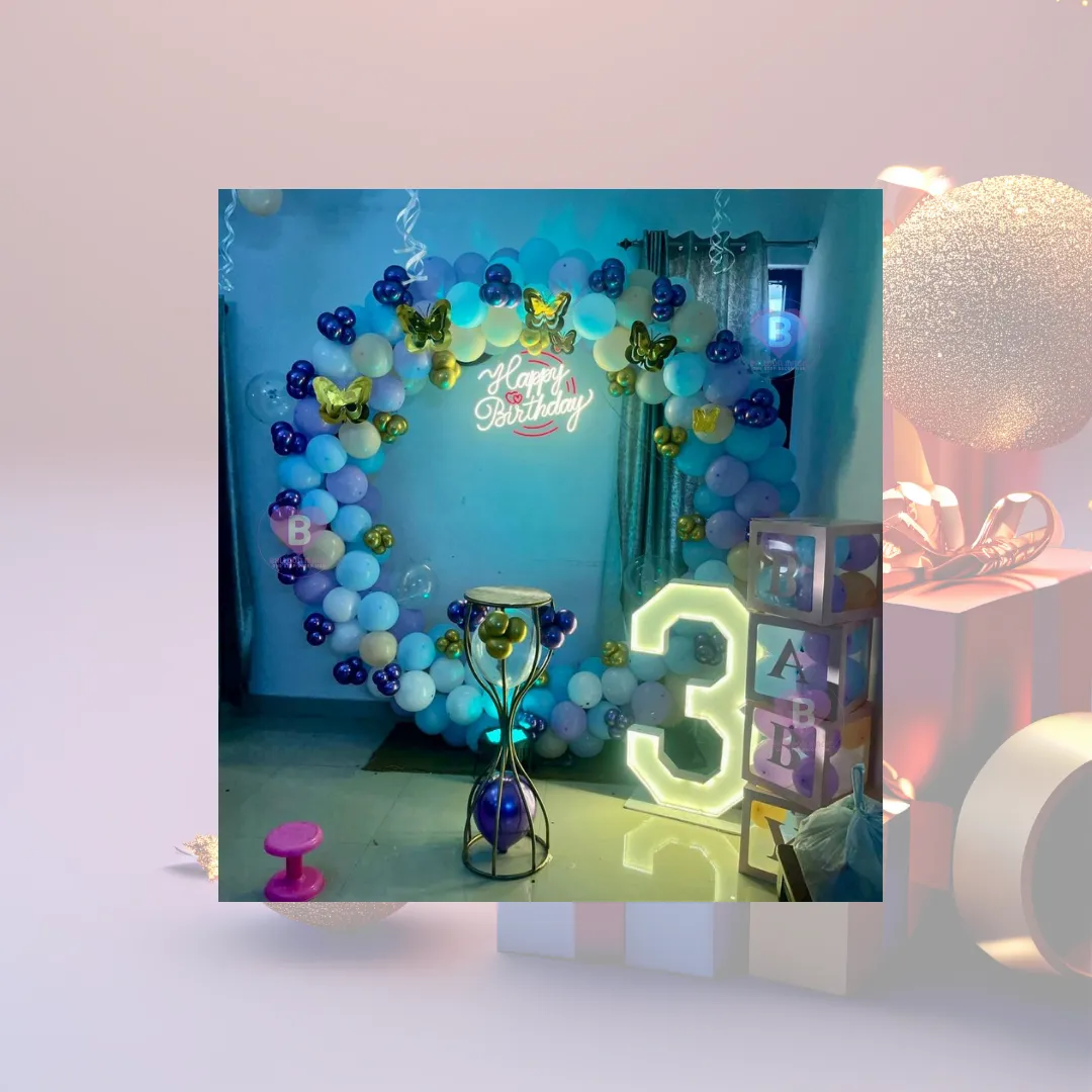 Butterfly Glow Birthday Ring decor