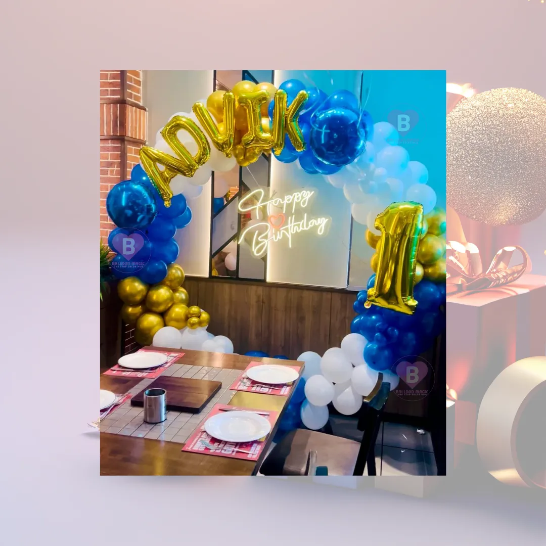 Royal Arch Birthday decor for kids