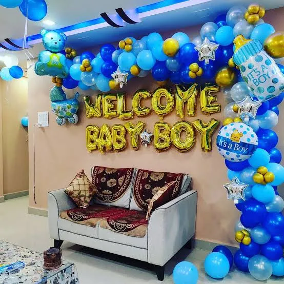 Welcome Baby Boy Decoration on Wall Theme