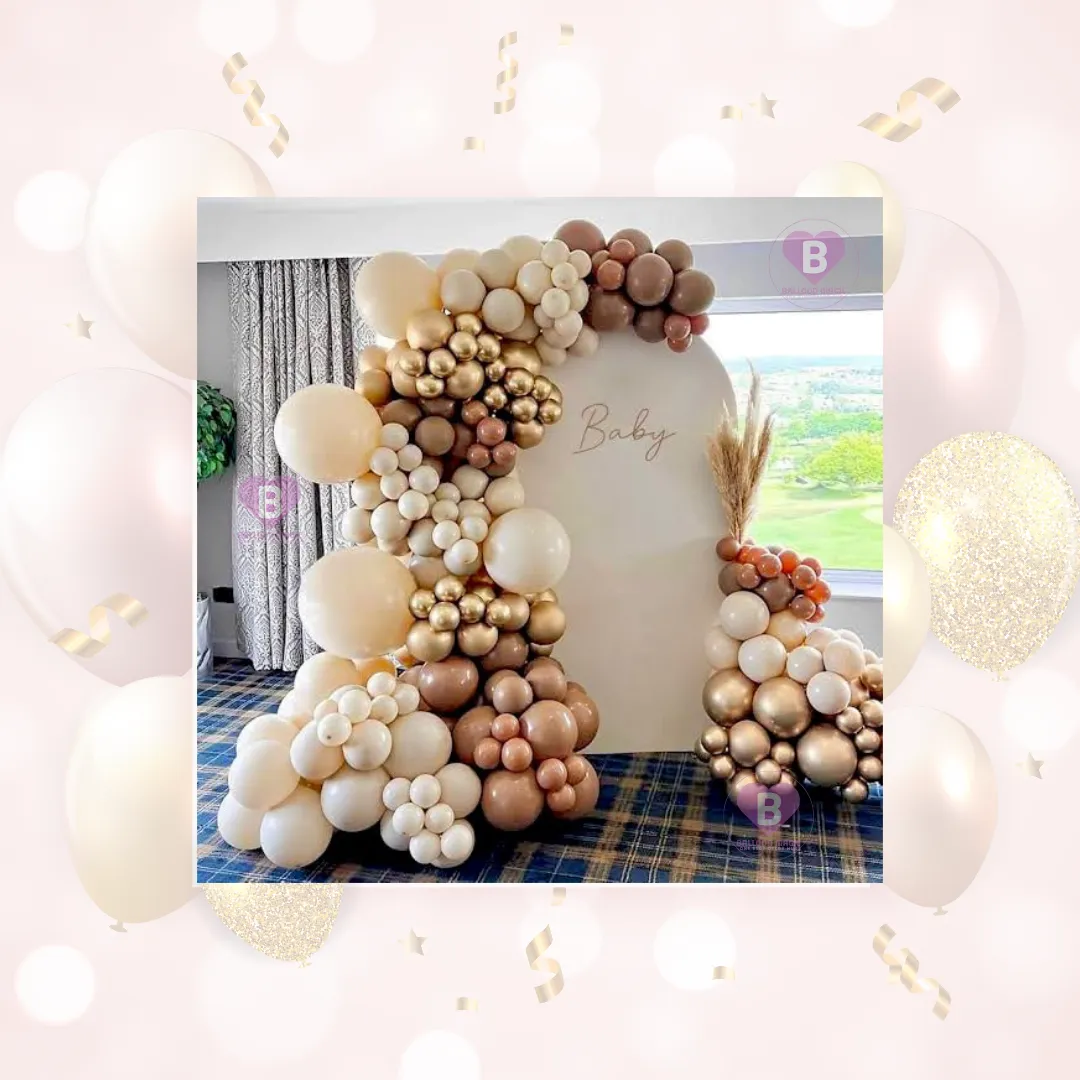 Luxury Champagne & Gold Balloon Backdrop